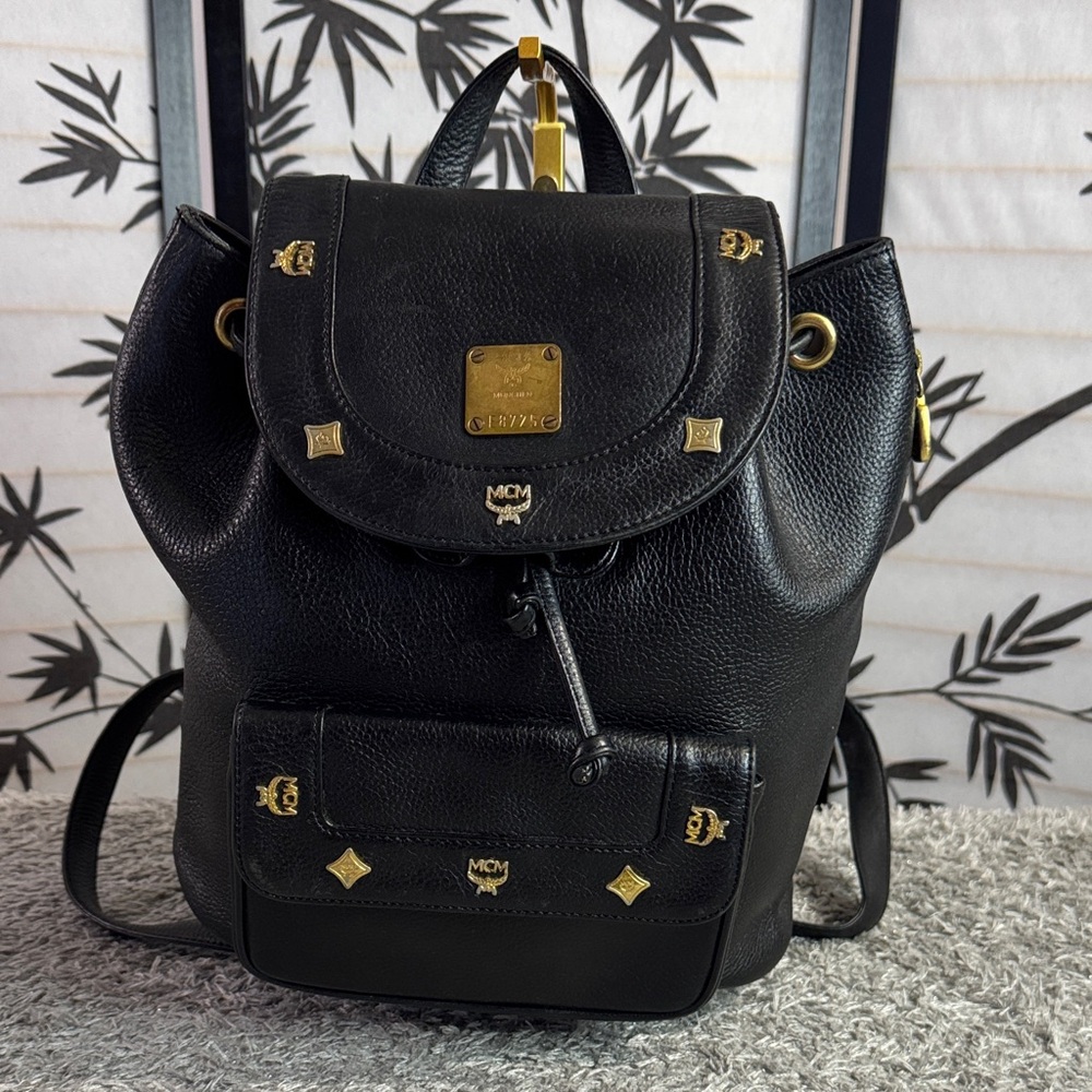 MCM Vintage Germany Leather drawstring backpack